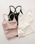 [ Pre-order ] Threetimes Jewel Cross Back Tank Top