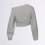 [ 現貨 ] Sculptor Off-Shoulder Cropped Sweatshirt