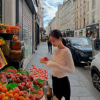 [ Jennie同款 ] Lettering Sheer Long sleeve