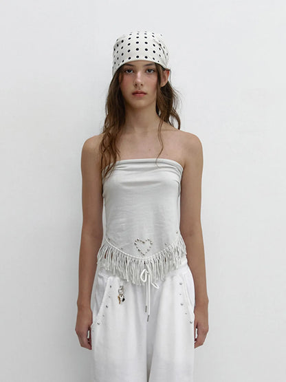 [ Pre-order ] Tassel Stud Scarf