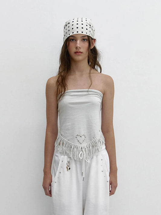 [ Pre-order ] Tassel Stud Scarf