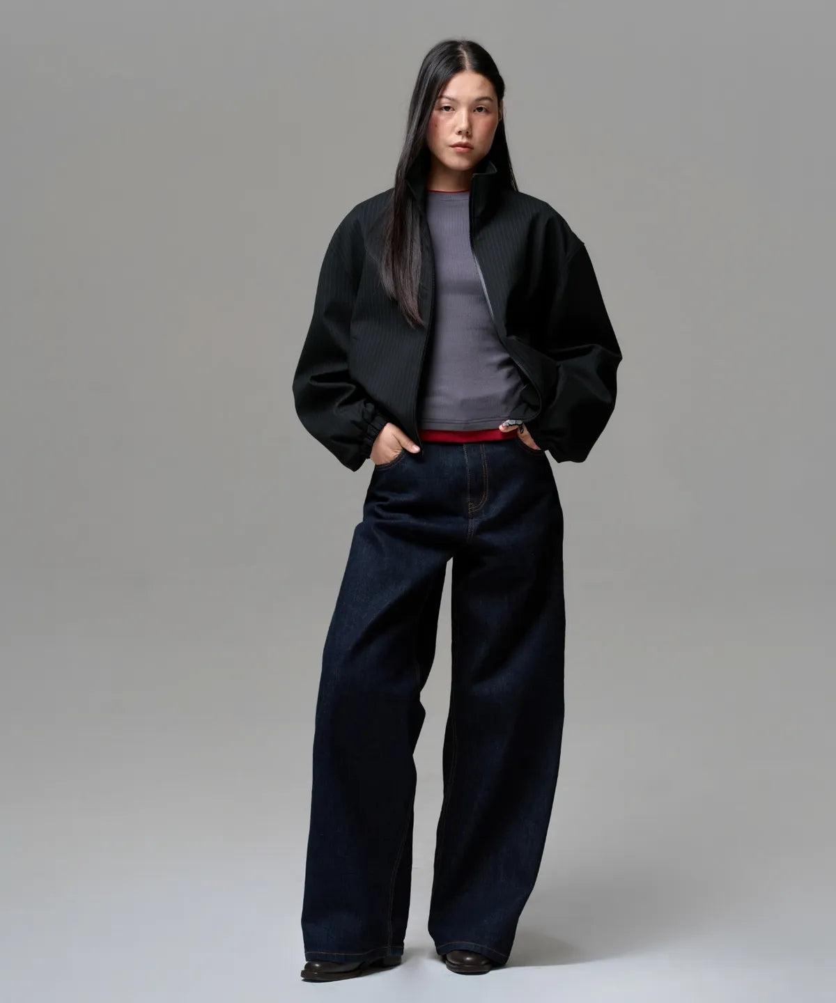 [ Jennie 同款 Pre-order ] Women Era Wide Fit Denim Pants