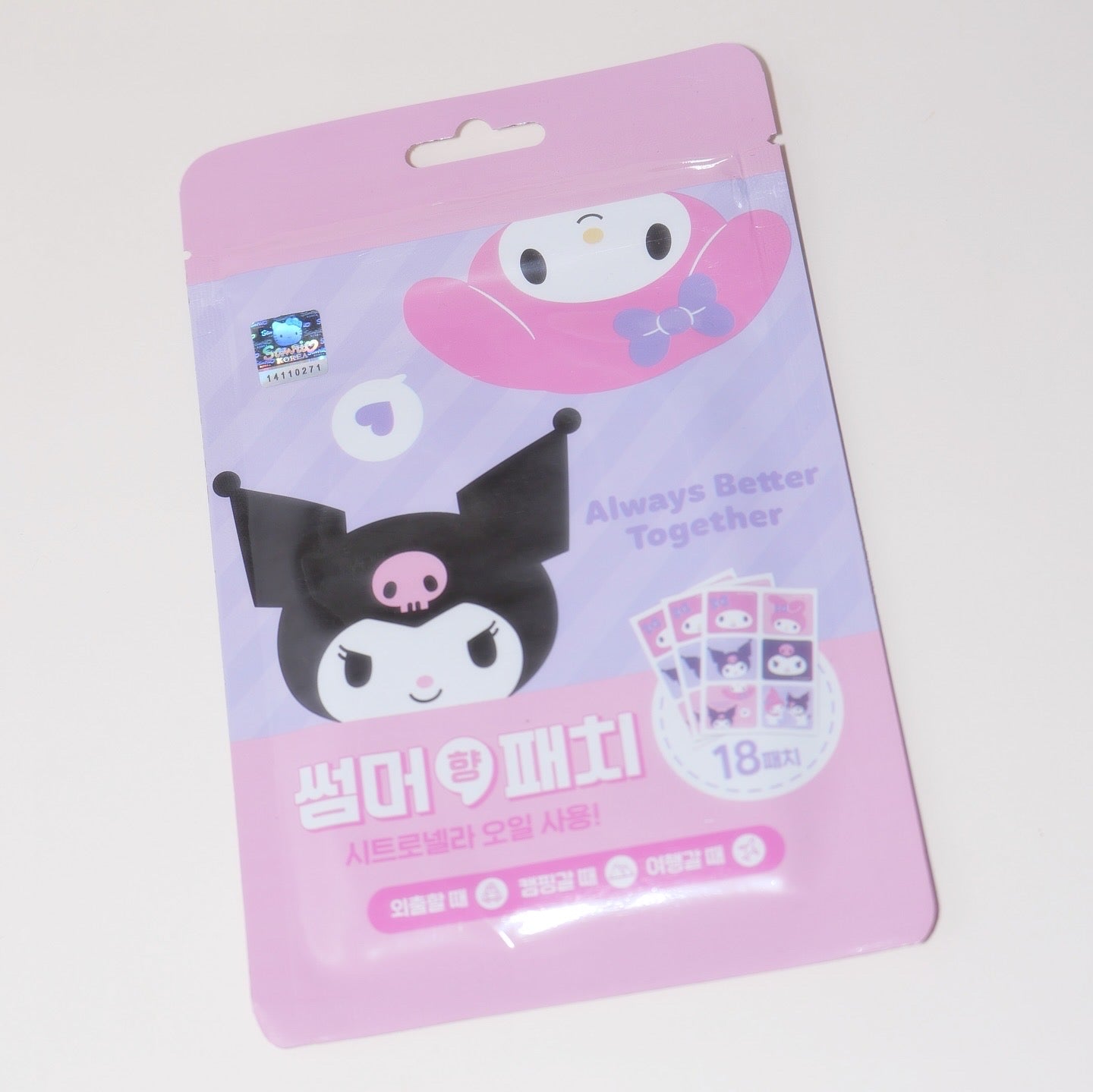 [ 韓國直送🇰🇷現貨 ] Sanrio 正方形兒童防蚊貼 ( 18個入 )