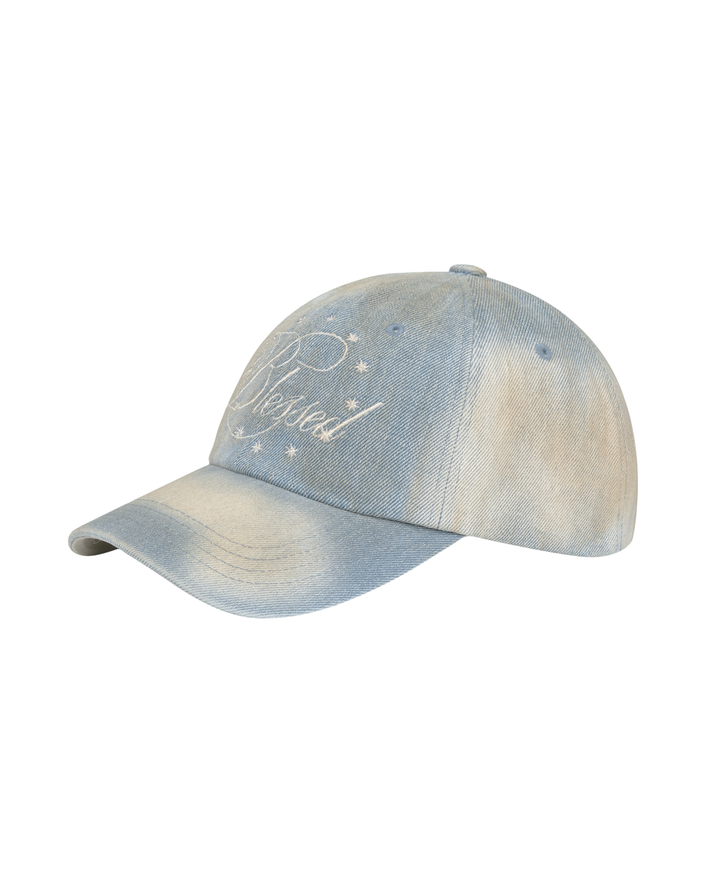 [ Pre-order ] Blessed Stripe Denim Ball Cap