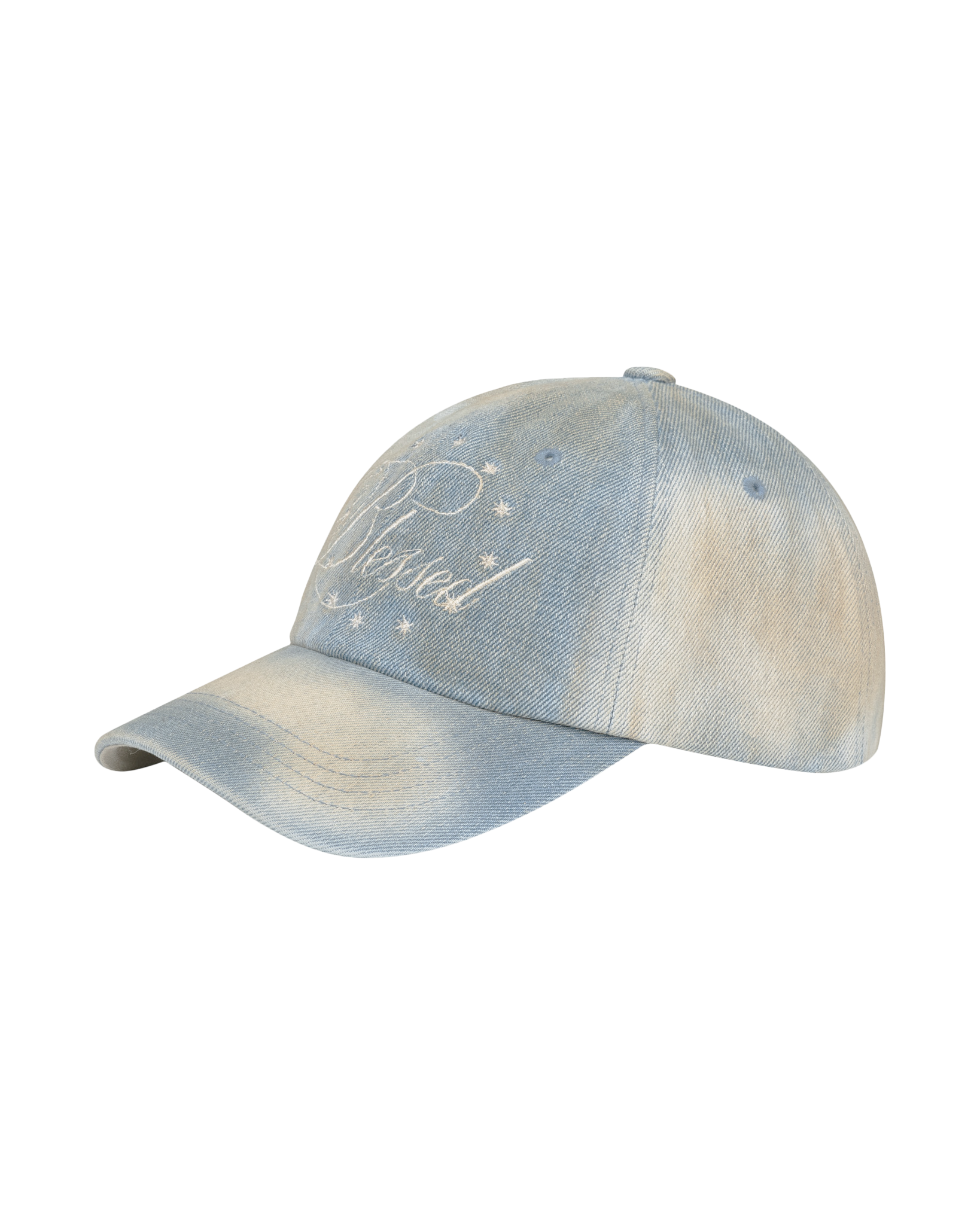 [ Pre-order ] Blessed Stripe Denim Ball Cap