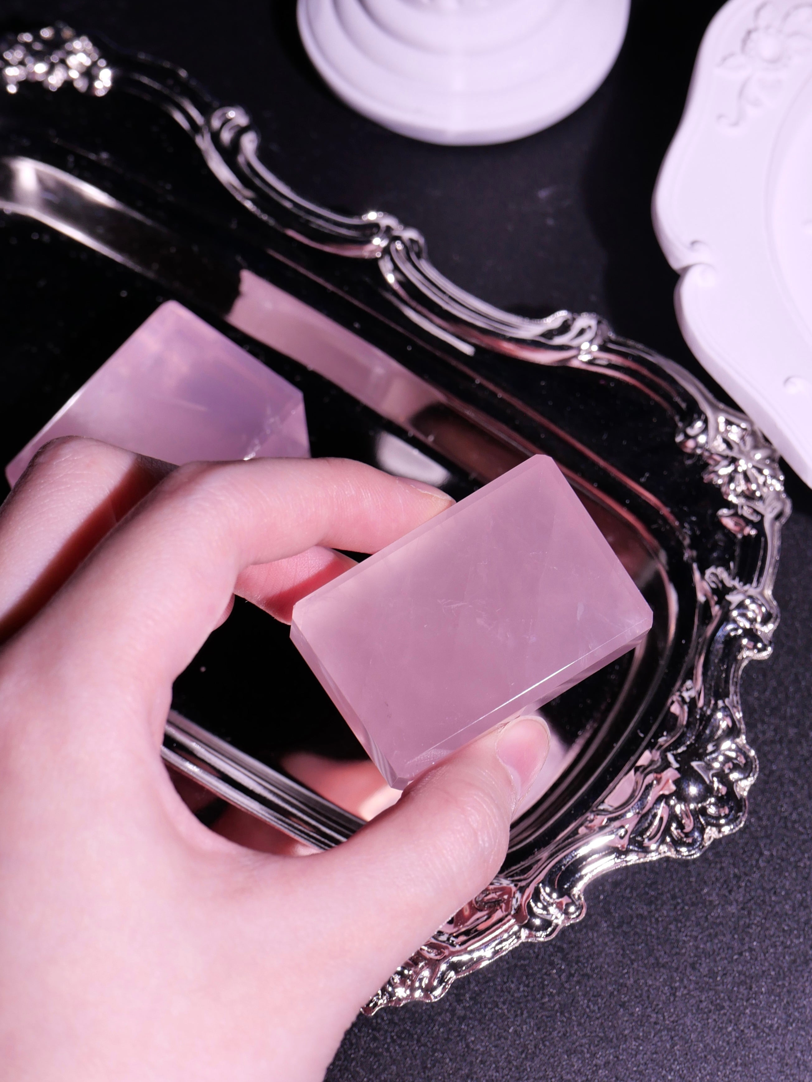 [ 現貨 ] TSCS024 🇲🇬馬達加斯加粉晶無事牌 Natural Madagascar Rose Quartz
