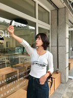 [ Pre-order ] Glowny Texas Waffle Long Sleeve