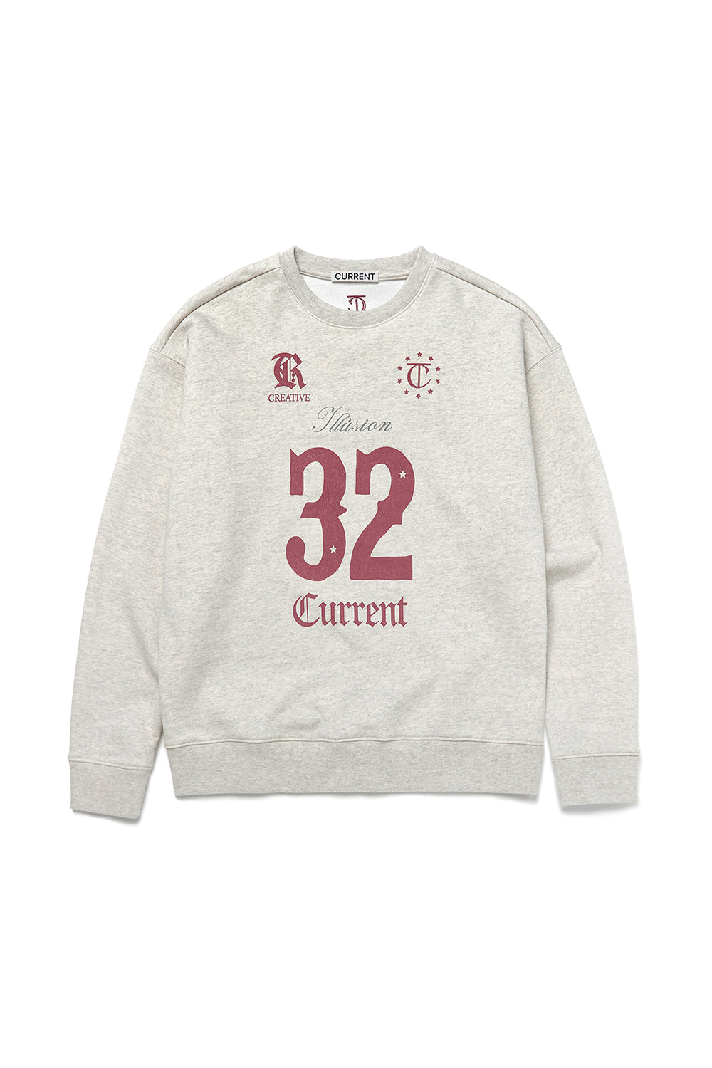 [ 已停產 ] CURRENT 32 football sweatshirt (charcoal)