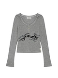 [ Pre-order ] Glowny Texas Waffle Long Sleeve