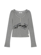 [ Pre-order ] Glowny Texas Waffle Long Sleeve