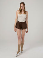 [ Rose同款 - 現貨 ] Glowny Province Eyelet Shorts