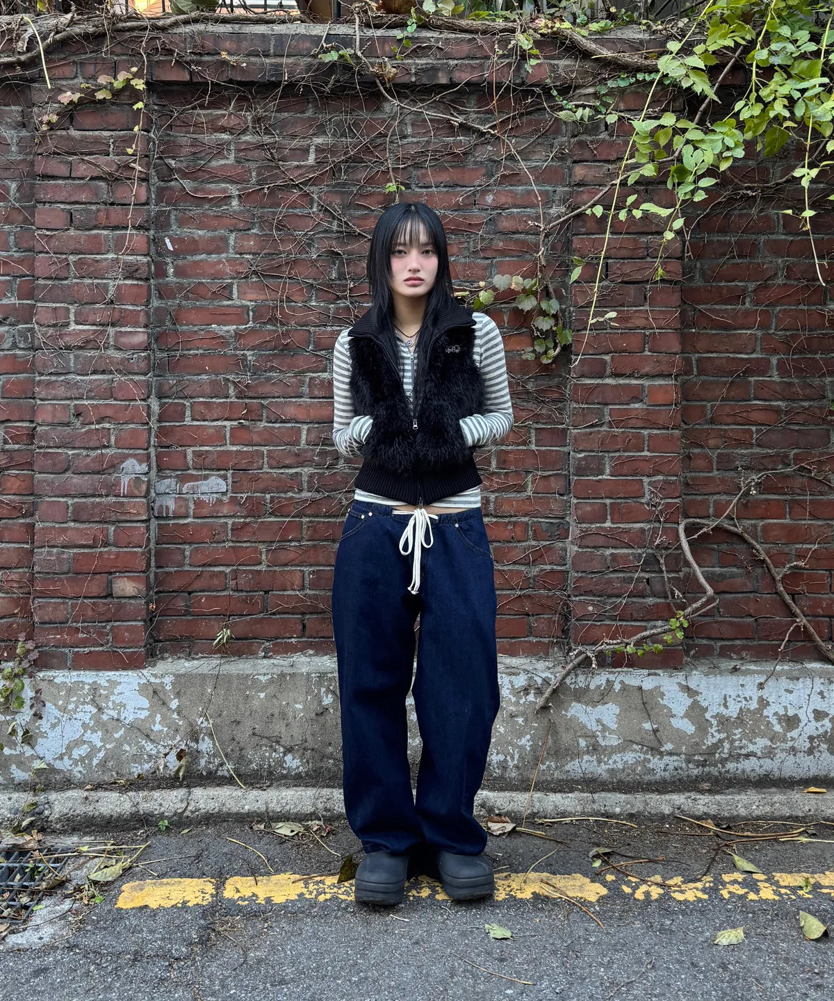 [ Pre-order ] Sculptor Faux Fur Zip-Up Vest