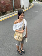 [ 店主推薦 - 現貨 ] ‘O’ Mesh Reversible Tote Bag ( 白色/黃色現貨 )