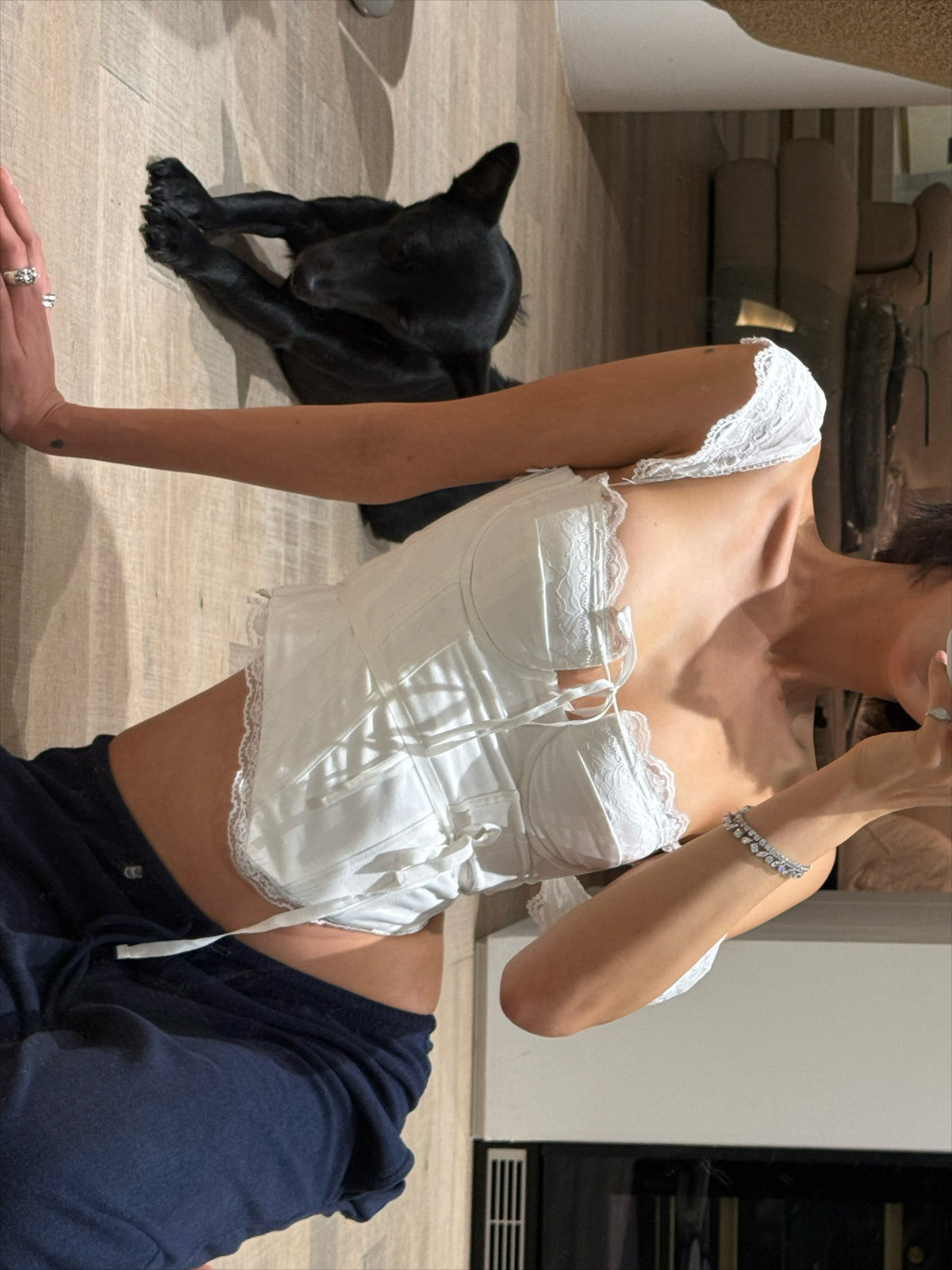 [ Pre-order ] Powder Corset Top