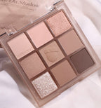 [ 店主自留 - 現貨 ] Milk Touch X Happyrim🥣九宮格眼影盤🥛 ( 臥蠶/提亮/陰影/胭脂/鼻影都有! )