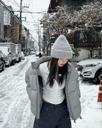 [ KR0457 ] 修身加絨扣鈕上衣三色入 Everyday Long Sleeve Top ( 內含薄絨 )