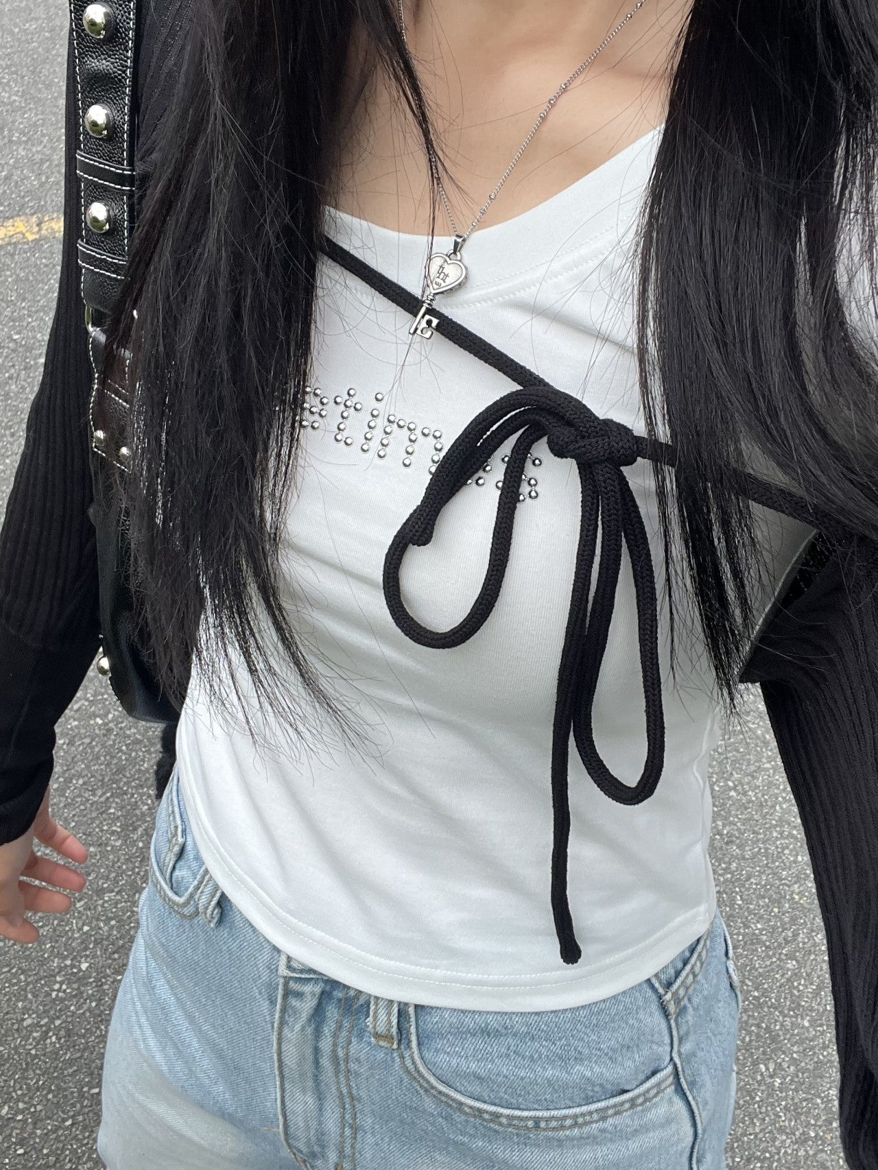 [ 現貨 ] Threetimes Bijou logo tee