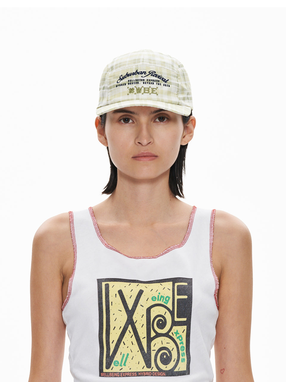 [ Pre-order ] Vintage Cotton Camp Cap Check