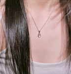 [ Pre-order ] TSC016 葡萄石純銀S925頸鏈 Natural Prehnite Silver Necklace