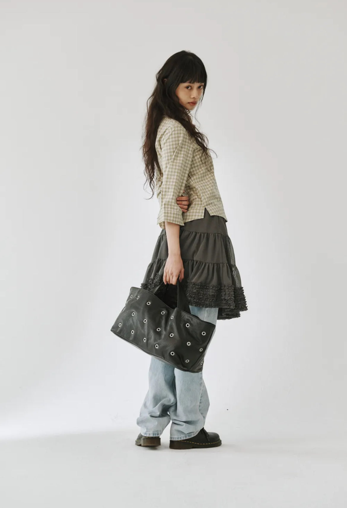 [ 現貨 ] Plzproject Mesh Skirt Gray