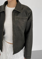 [ Pre-order ] Blackup Ann buck washing leather jacket