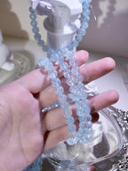 [ 現貨 ] 🇧🇷巴西老礦碎冰冰海藍寶 Natural Brazil Aquamarine Bracelet