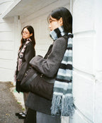 [ Pre-order ] Striped Hairy Bold Muffler