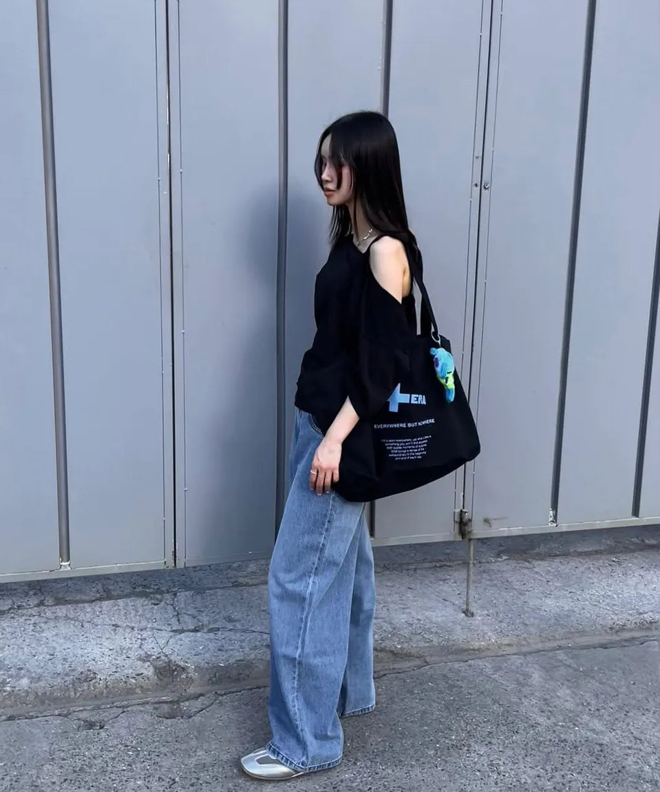 [ Jennie 同款 Pre-order ] Women Era Wide Fit Denim Pants