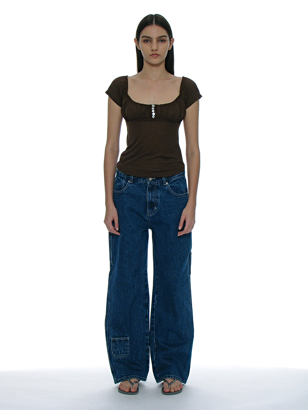 [ 店主推薦 Pre-order ] Button-Up Gathering Top ( M有現貨 )