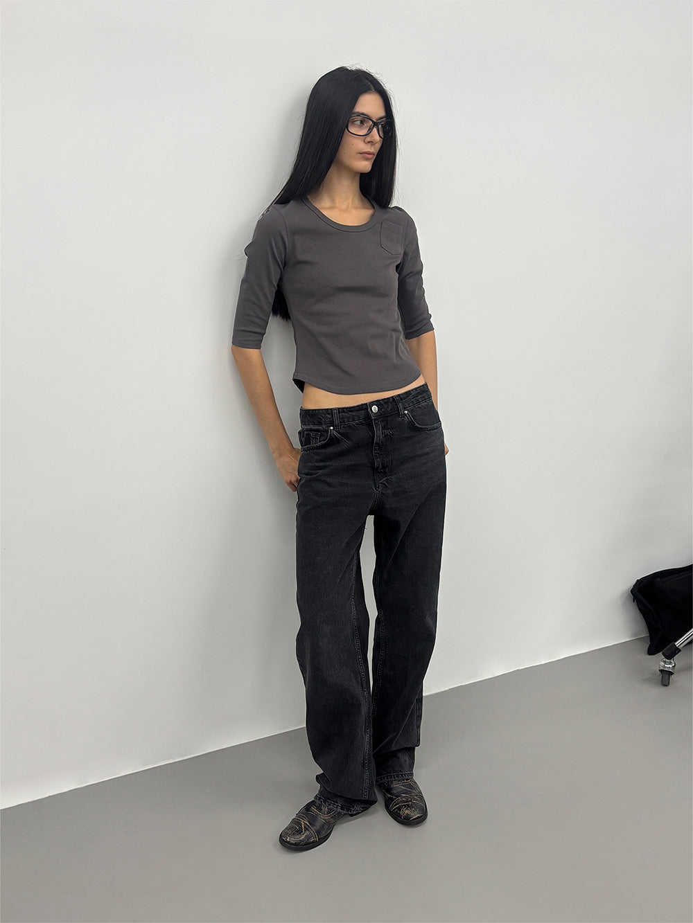 [ 店主推薦 Pre-order ] Pwc Round Neck Three Quarter Sleeve Tee