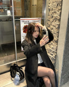 [ 現貨 ] 韓國製防 UV 提臀瘦腿黑絲襪 - 15D