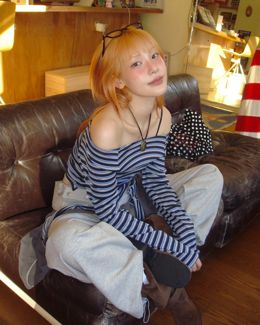 [ Pre-order ] Stripe Strap T-Shirt