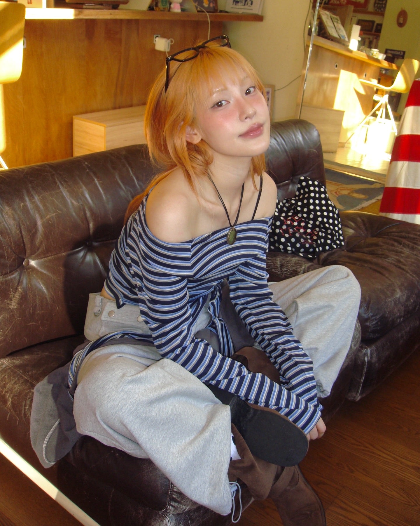 [ Pre-order ] Stripe Strap T-Shirt