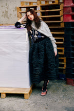 [ Pre-order ] Khiho Satin Shirring Ballerina Flats