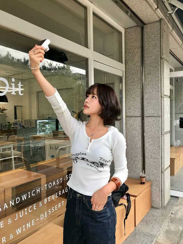 [ Pre-order ] Glowny Texas Waffle Long Sleeve