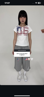 [ Pre-order ] USA Banner Henly Neck Tee