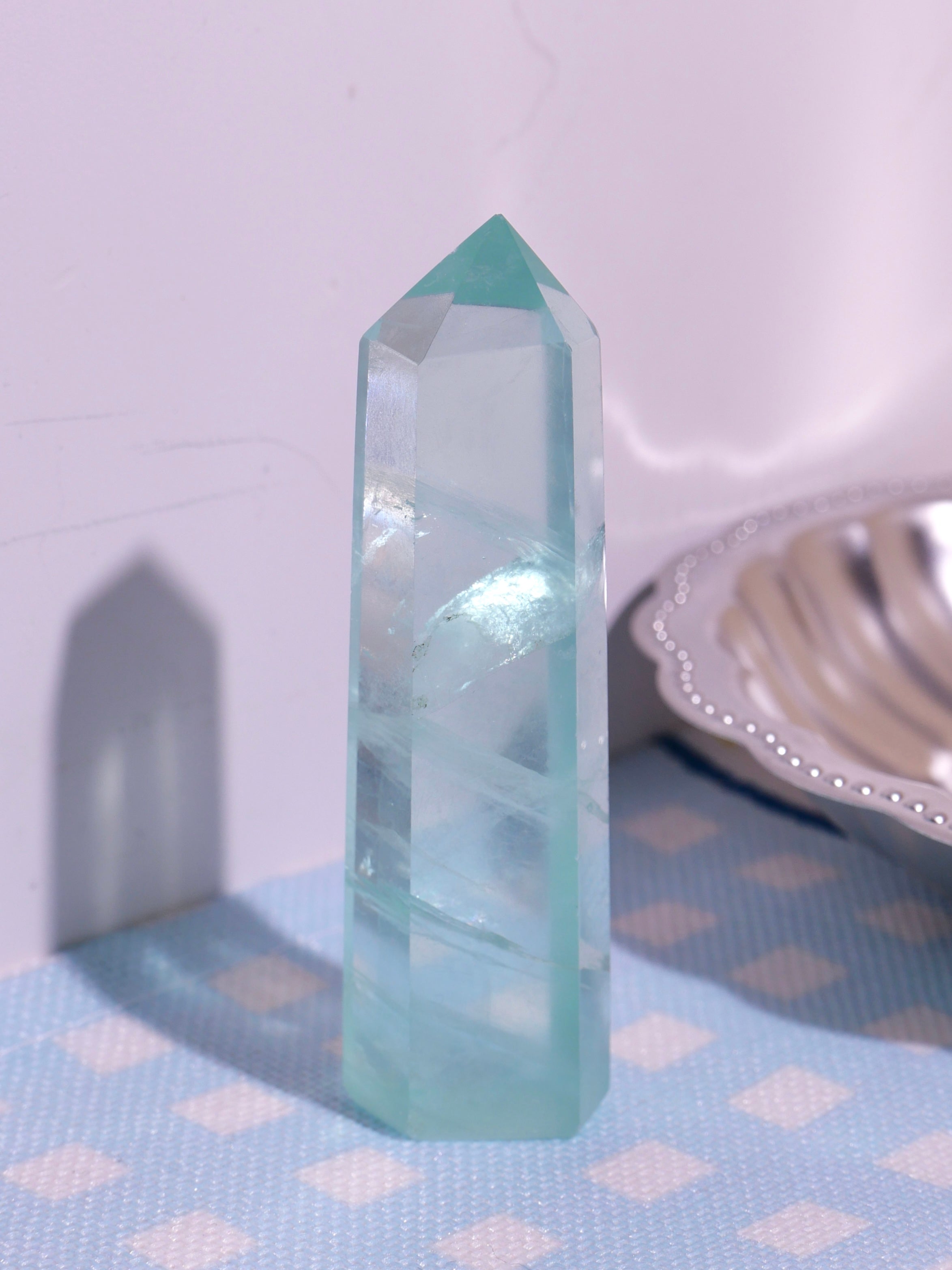 [ 現貨 ] 綠營石尖柱 Natural Green Fluorite Tower