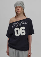 [ Pre-order ] MADE 프리피 보트넥 프린팅 반팔티