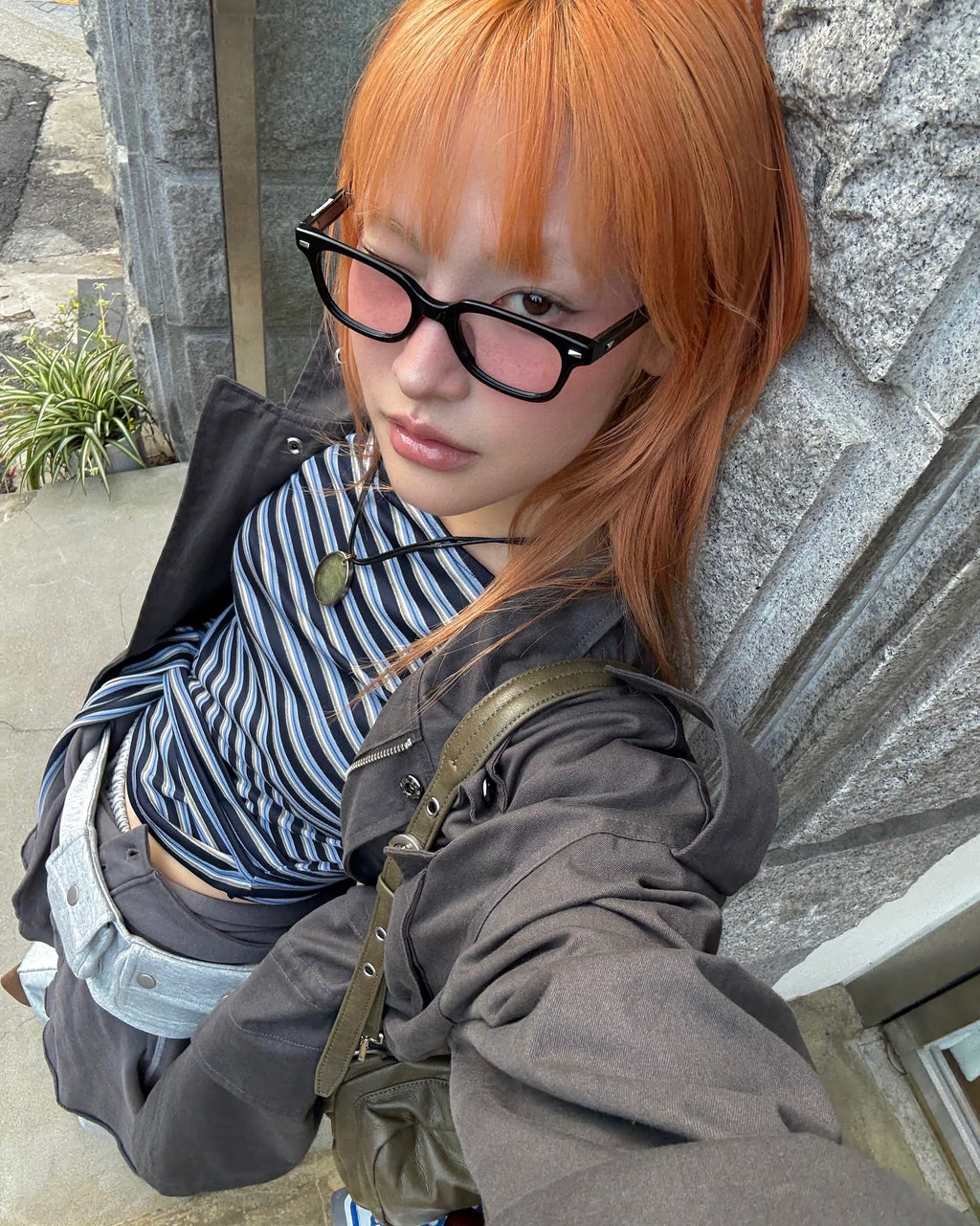 [ Pre-order ] Stripe Strap T-Shirt