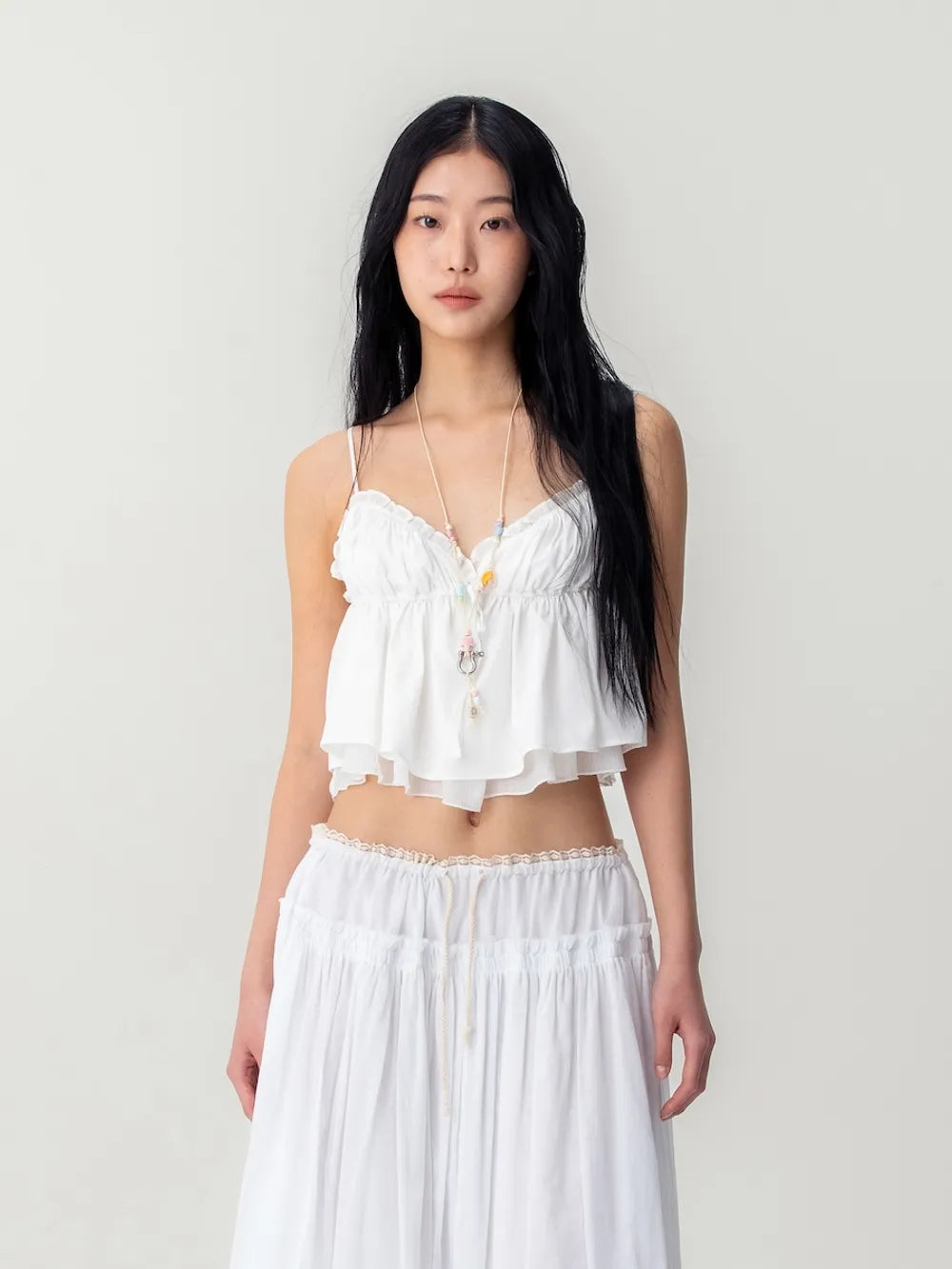[ Pre-order ] Shirred Crinkle Bustier