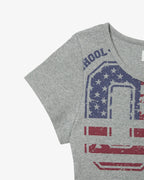 [ Pre-order ] USA Banner Henly Neck Tee