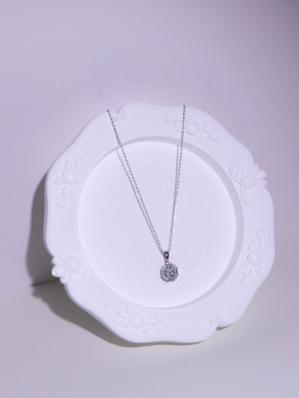 [ 現貨 ] TSC017 設計款莫桑石純銀S925頸鏈