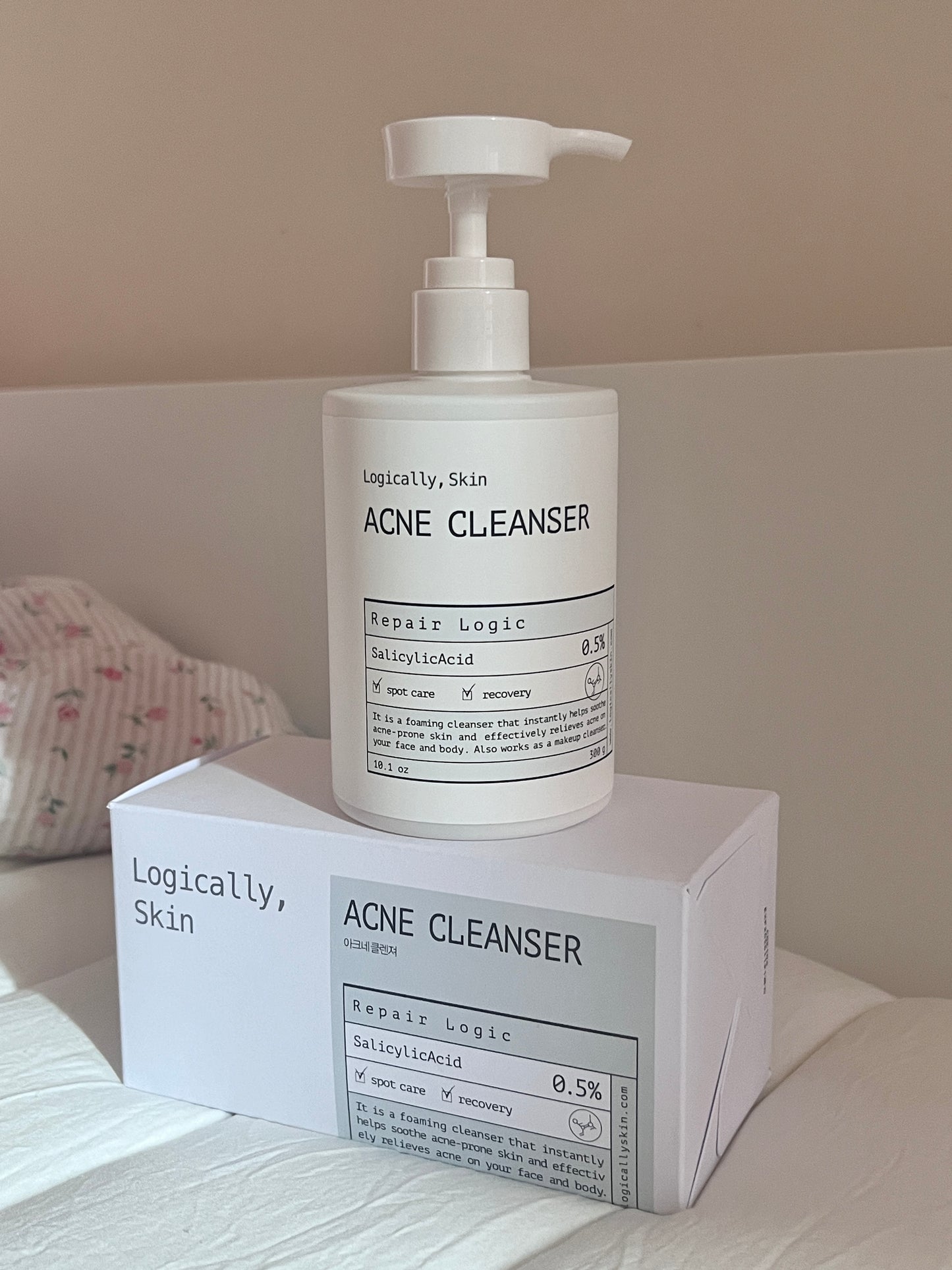 [ 現貨 ]🤍Logically, Skin 薰衣草袪痘保濕洗面乳🩵 Acne Cleanser 300ml