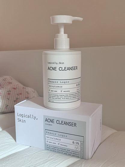 [ 現貨 ]🤍Logically, Skin 薰衣草袪痘保濕洗面乳🩵 Acne Cleanser 300ml