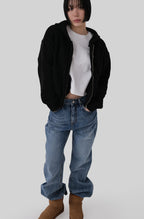 [ 已停產 ] Casual Knit Hood Zip-up