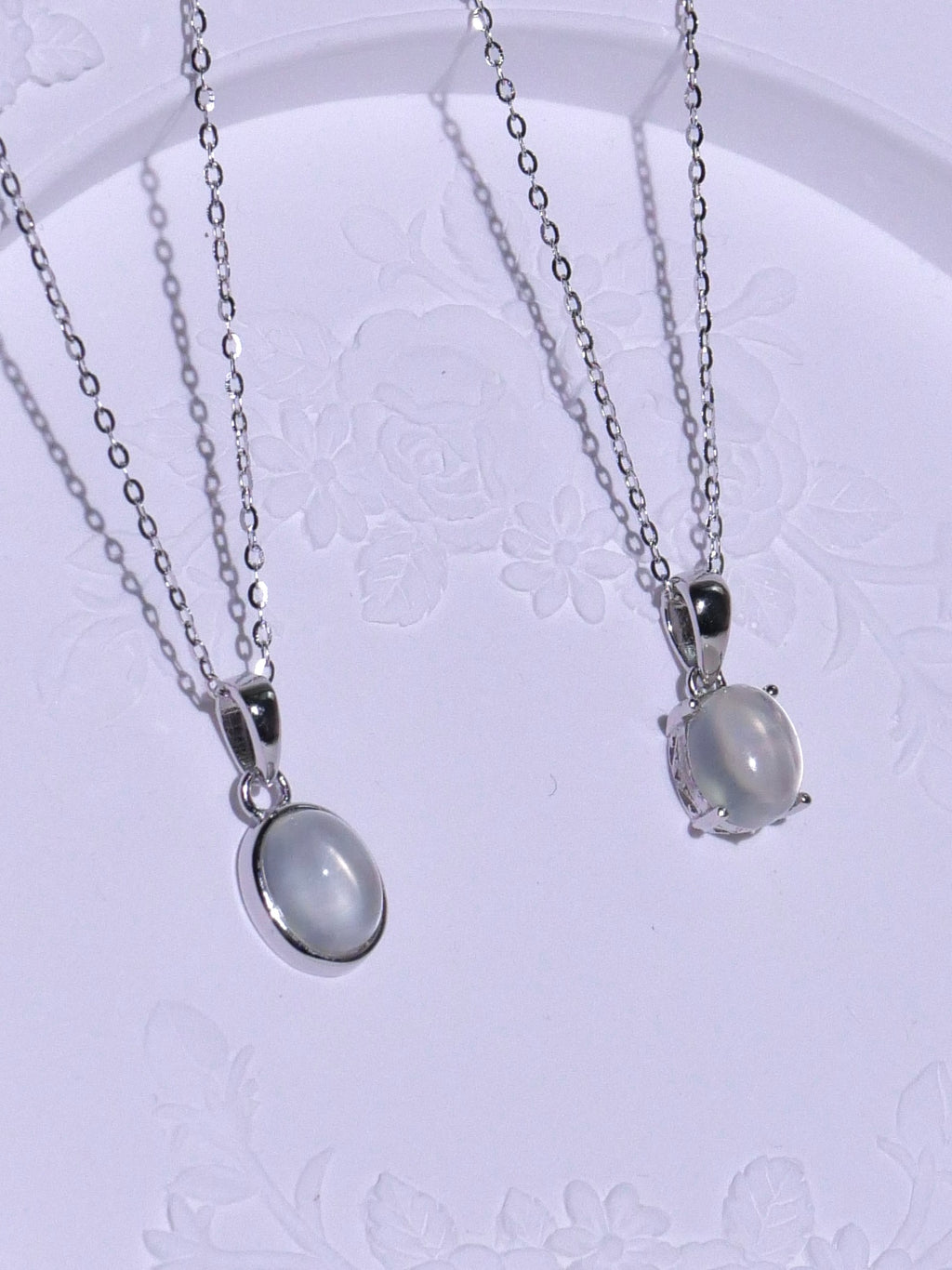 [ Pre-order ] TSC016 葡萄石純銀S925頸鏈 Natural Prehnite Silver Necklace