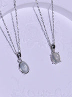 [ Pre-order ] TSC016 葡萄石純銀S925頸鏈 Natural Prehnite Silver Necklace