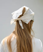 [ Pre-order ] Embroidered Lace Scarf