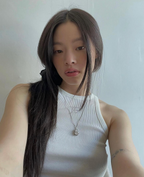 [ Pre-order ] Threetimes Jewel tank top cropped length