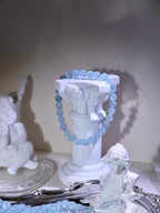 [ 現貨 ] 🇧🇷巴西老礦碎冰冰海藍寶 Natural Brazil Aquamarine Bracelet